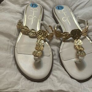 Jessica Simpson sandals worn half a day